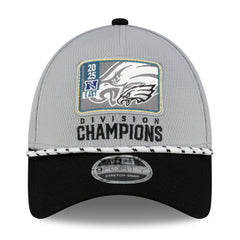 Philadelphia Eagles New Era 2025 NFC East Division Champions Locker Room Trophy Collection 9FORTY Adjustable Hat - Gray/Black online