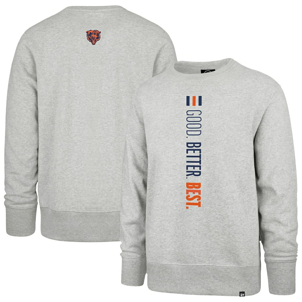 Chicago Bears '47 Good. Better. Best. Franklin Sweatshirt - Heather Gray for sale