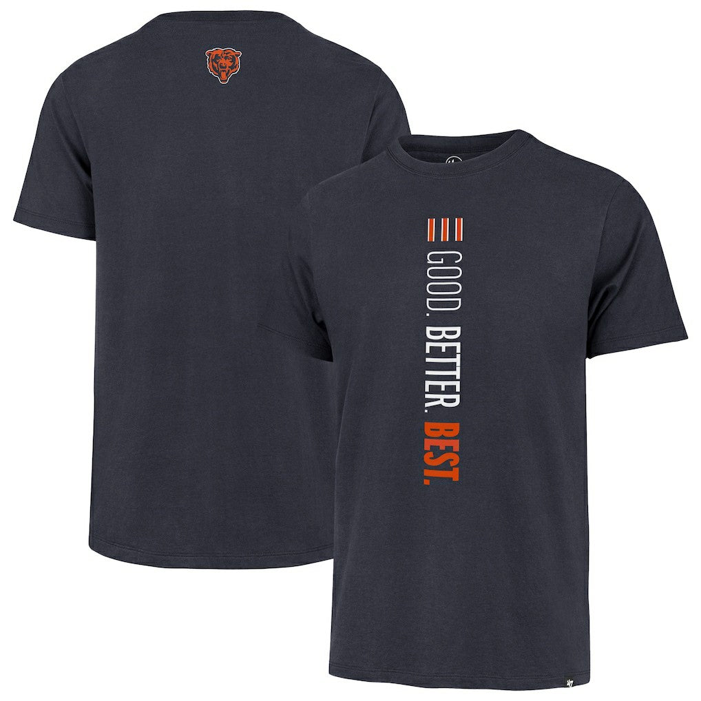 Chicago Bears '47 Good. Better. Best. Franklin T-Shirt - Navy discount