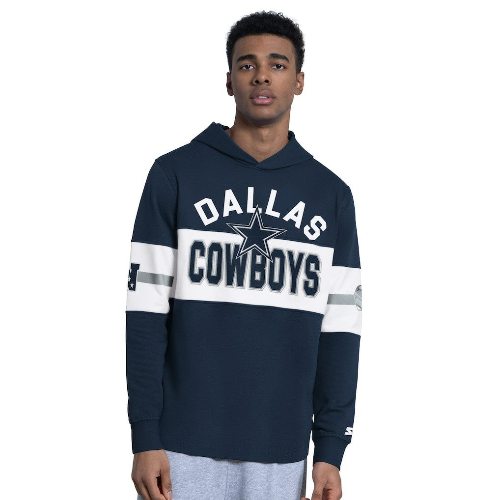 Dallas Cowboys Starter Fullback Jersey Hoodie - Navy on sale