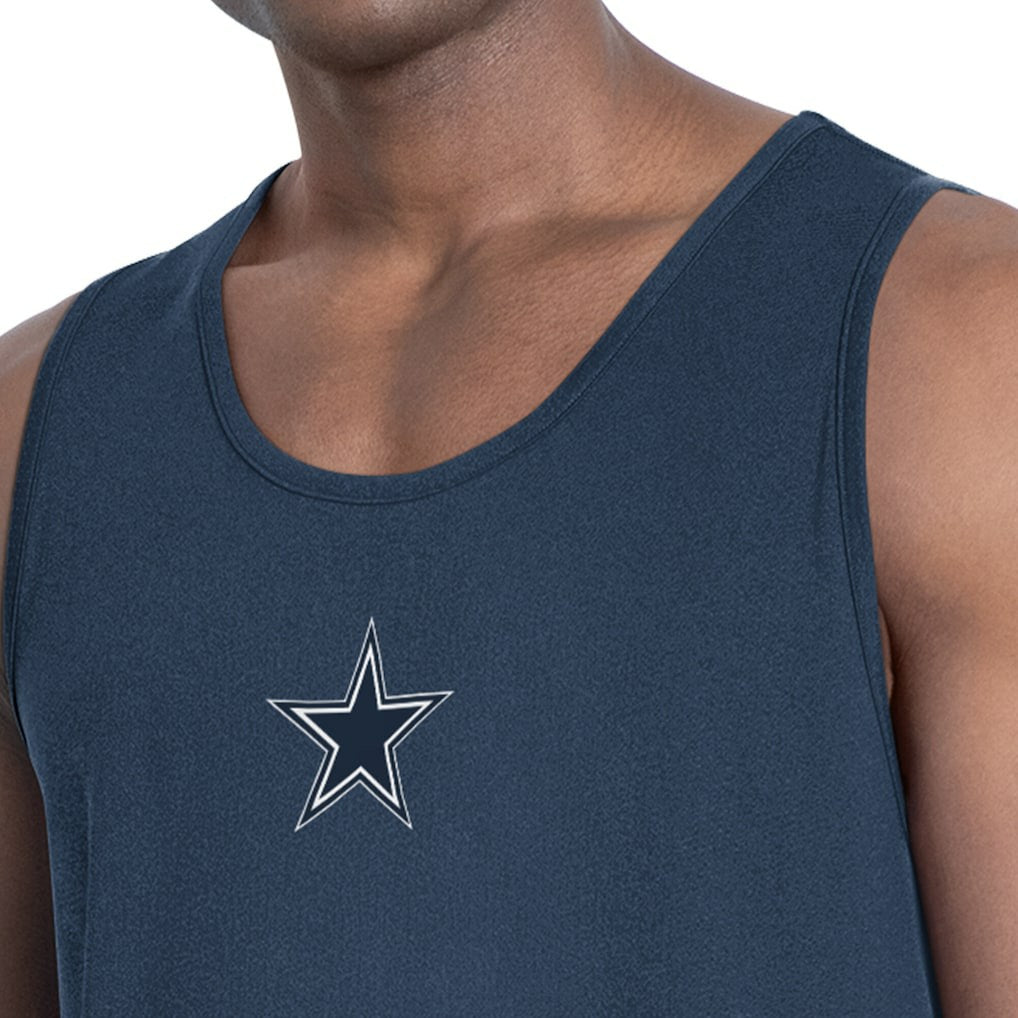 Dallas Cowboys MSX by Michael Strahan Energy Scoop Neck Tank Top - Navy sale