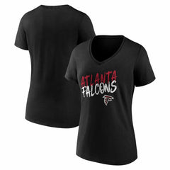 Atlanta Falcons Women's Hustle V-Neck T-Shirt - Black outlet