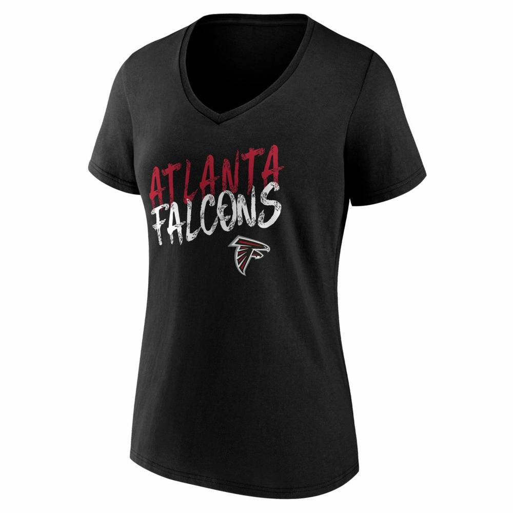 Atlanta Falcons Women's Hustle V-Neck T-Shirt - Black outlet