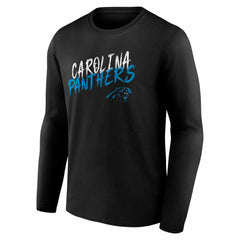 Carolina Panthers Hustle Long Sleeve T-Shirt - Black discount