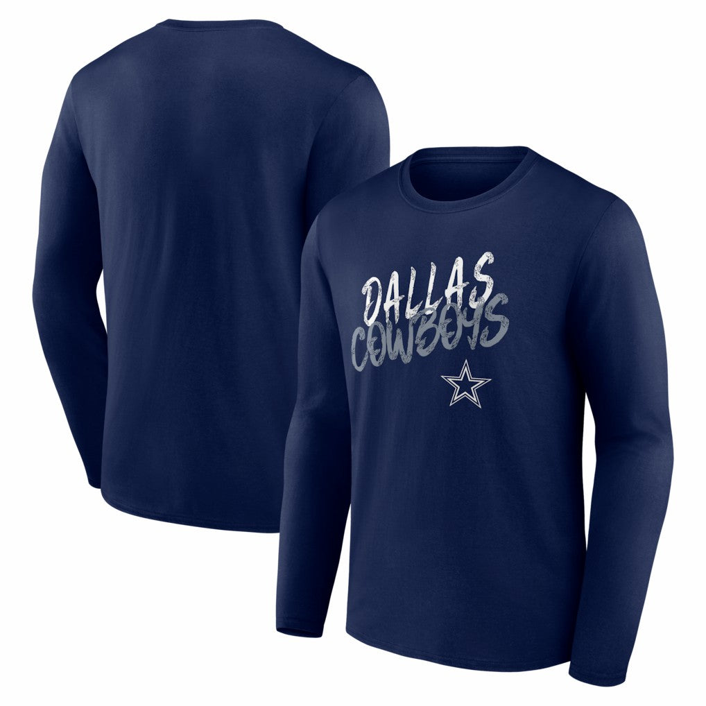 Dallas Cowboys Hustle Long Sleeve T-Shirt - Navy cheap
