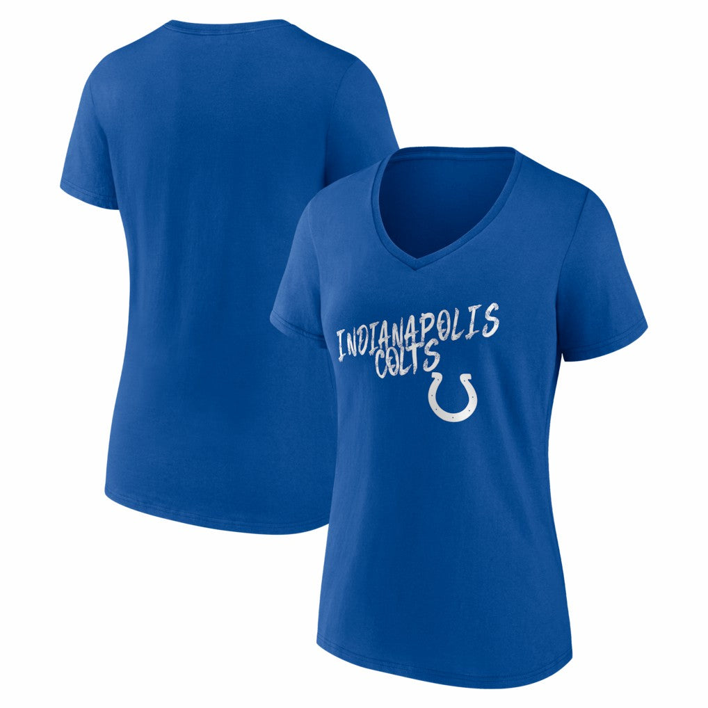 Indianapolis Colts Women's Hustle V-Neck T-Shirt - Royal sale