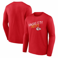 Kansas City Chiefs Hustle Long Sleeve T-Shirt - Red on sale