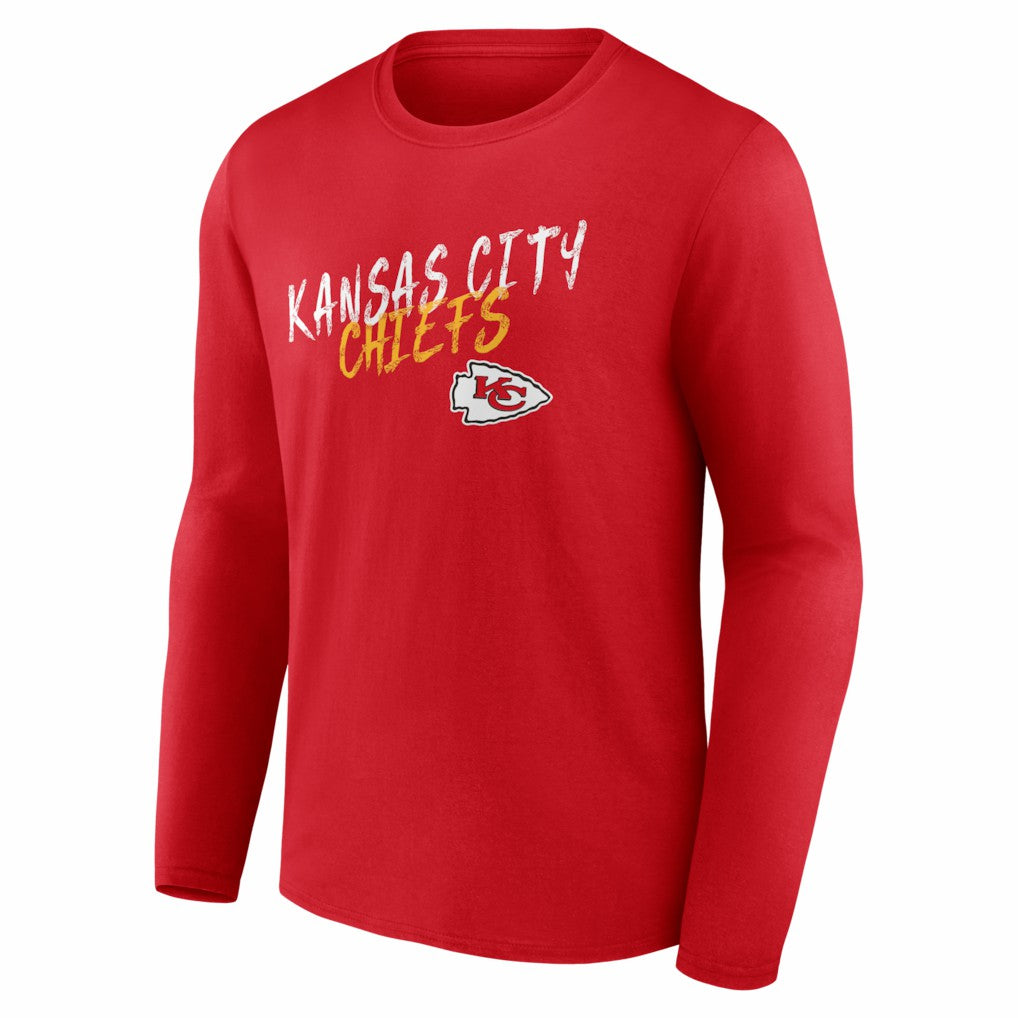 Kansas City Chiefs Hustle Long Sleeve T-Shirt - Red on sale