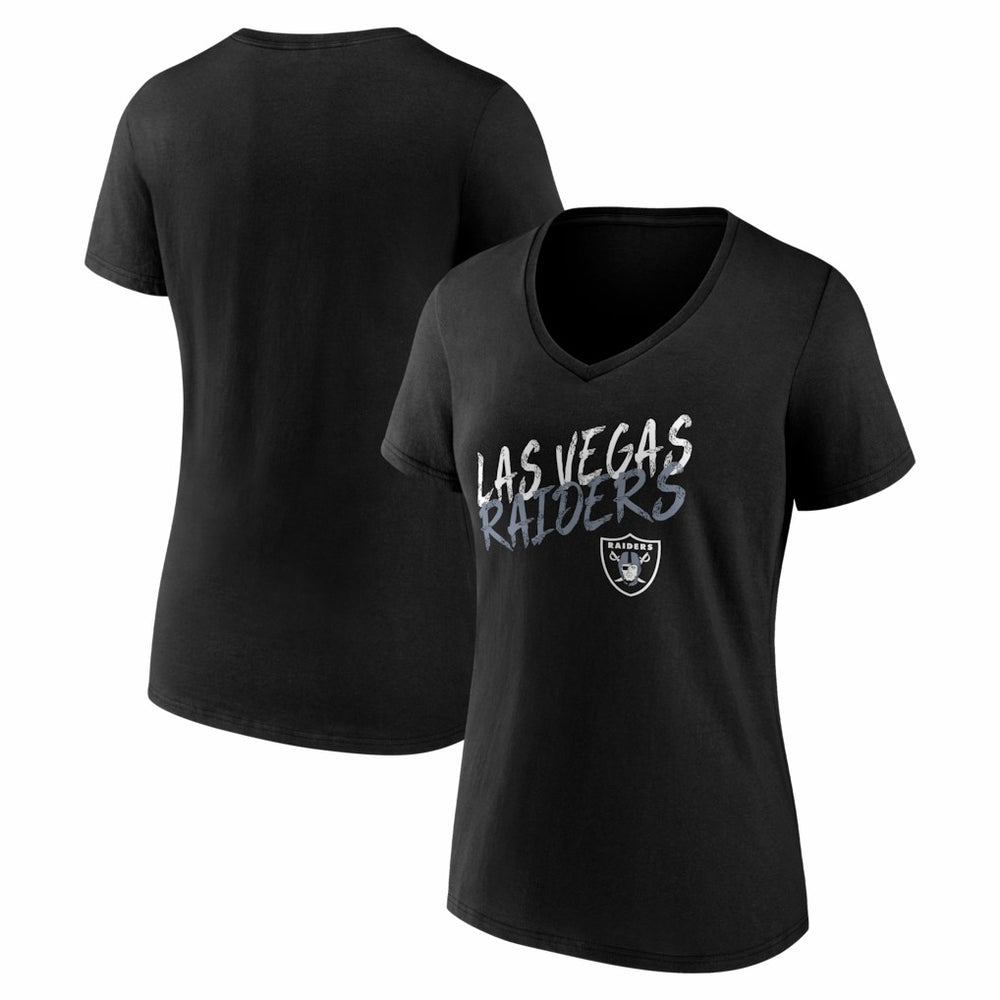 Las Vegas Raiders Women's Hustle V-Neck T-Shirt - Black outlet