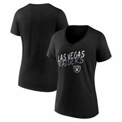 Las Vegas Raiders Women's Hustle V-Neck T-Shirt - Black outlet