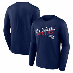 New England Patriots Hustle Long Sleeve T-Shirt - Navy outlet