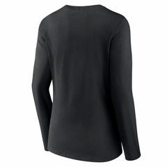 New York Jets Women's Hustle Long Sleeve V-Neck T-Shirt - Black on sale