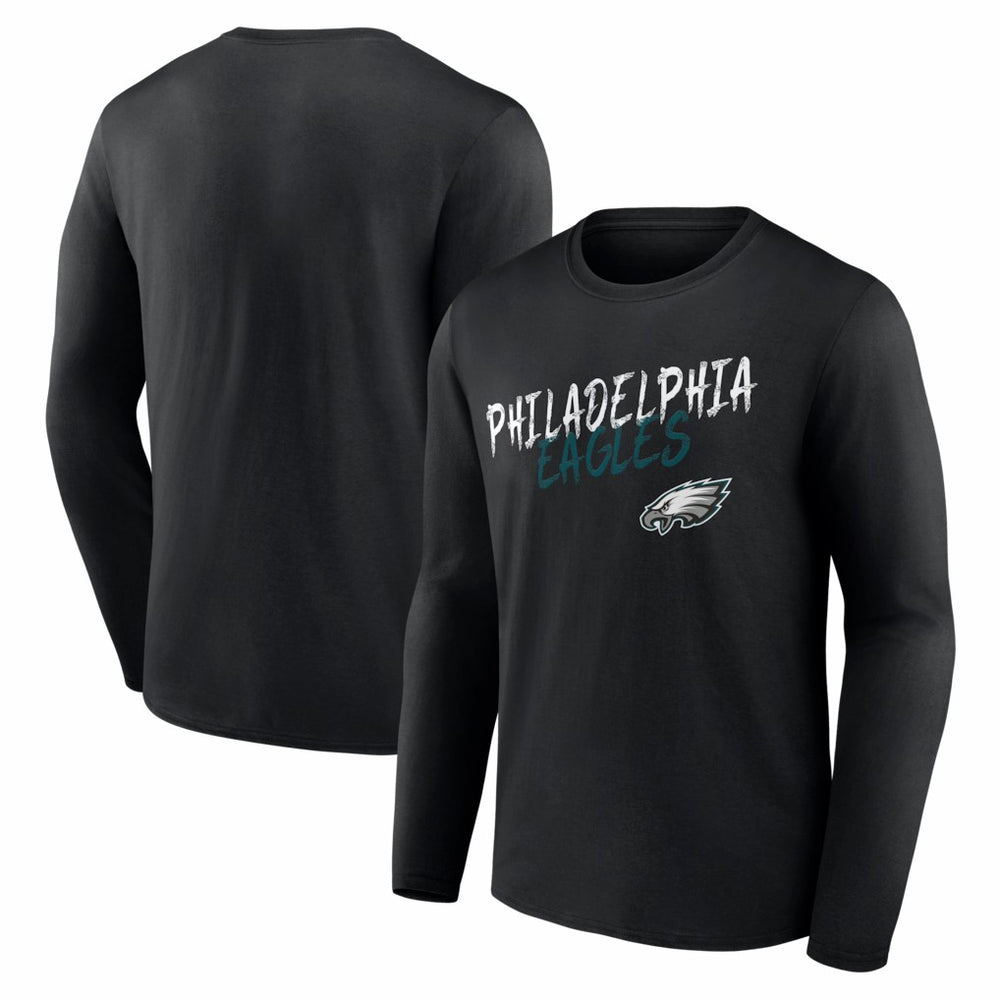 Philadelphia Eagles Hustle Long Sleeve T-Shirt - Black discount