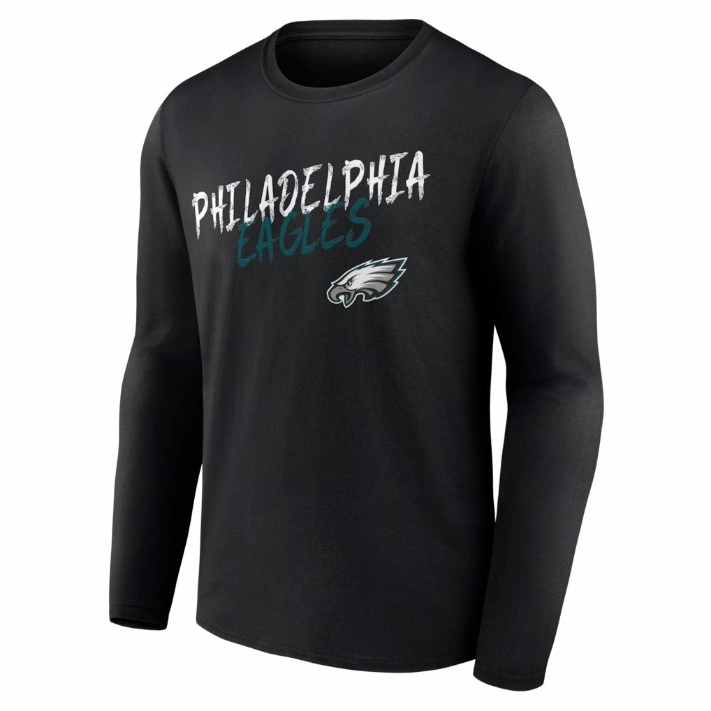 Philadelphia Eagles Hustle Long Sleeve T-Shirt - Black discount