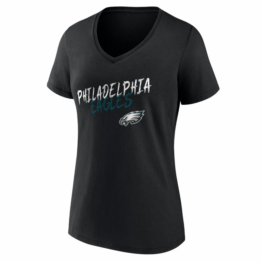 Philadelphia Eagles Women's Hustle V-Neck T-Shirt - Black sale