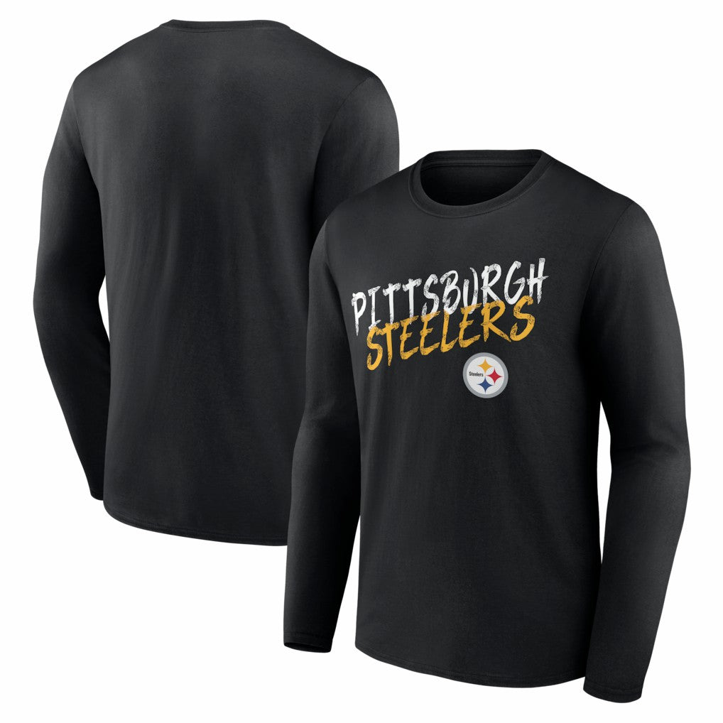 Pittsburgh Steelers Hustle Long Sleeve T-Shirt - Black outlet
