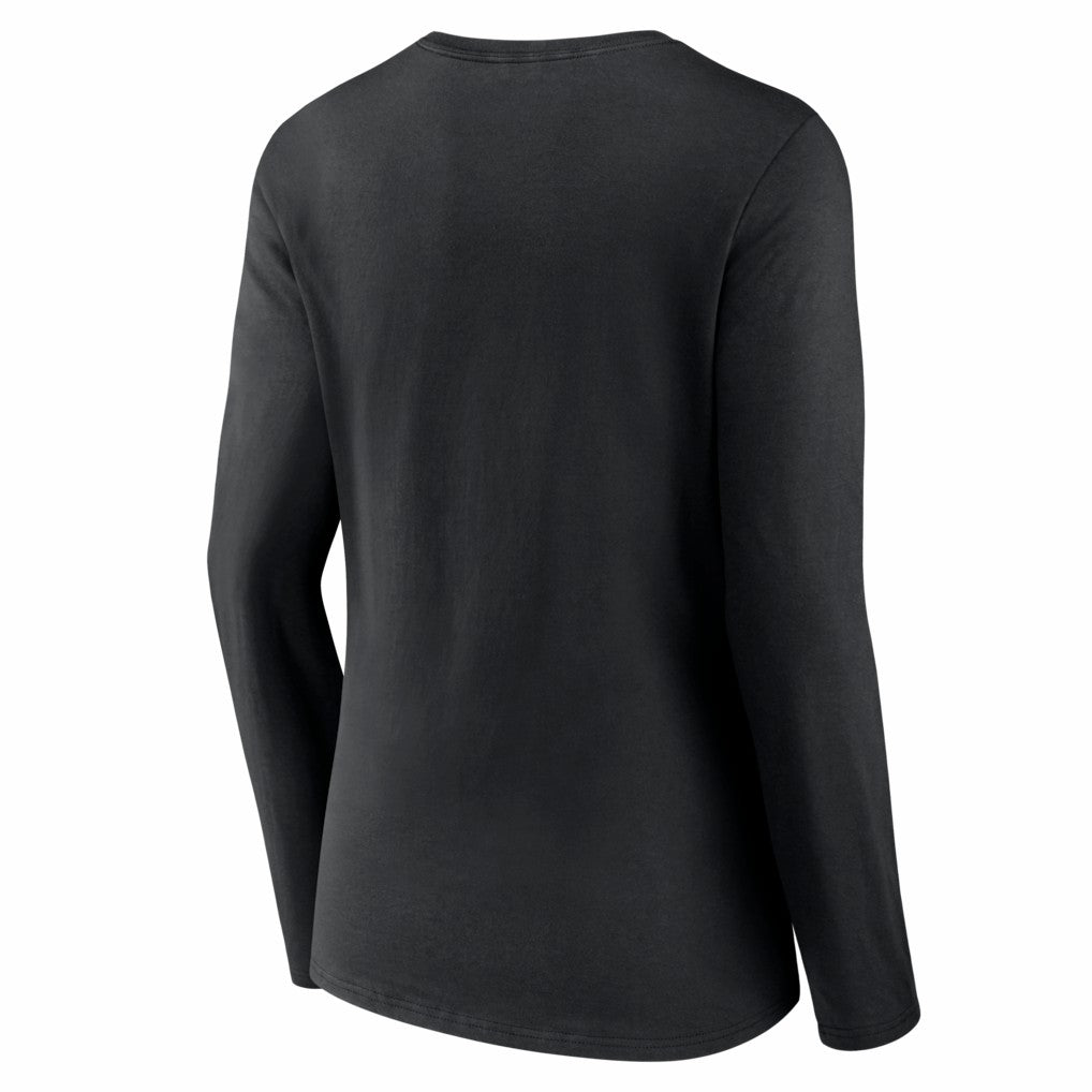Pittsburgh Steelers Women's Hustle Long Sleeve V-Neck T-Shirt - Black discount