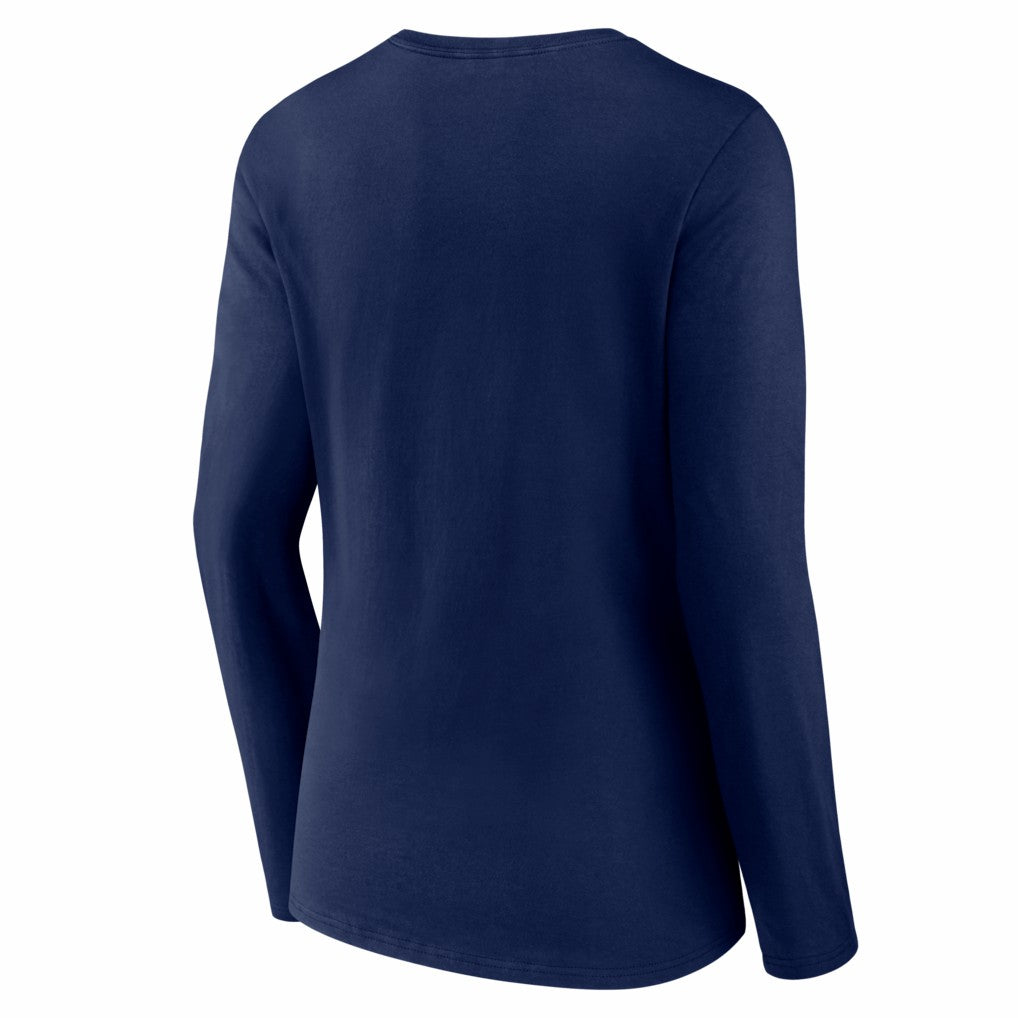 Seattle Seahawks Women's Hustle Long Sleeve V-Neck T-Shirt - College Navy discount