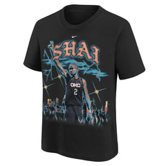Shai Gilgeous-Alexander Oklahoma City Thunder Youth City Edition Player T-Shirt - Black | Nike cheap