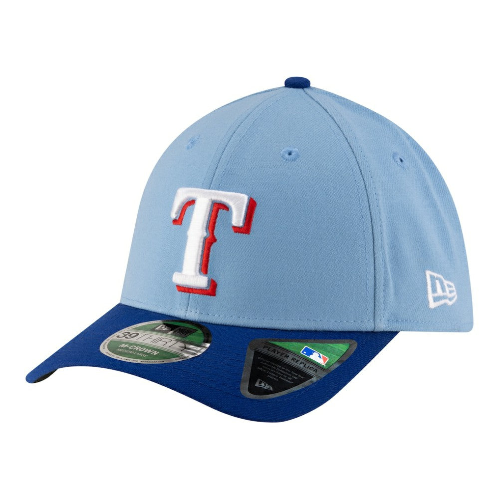 Texas Rangers Player Replica 39THIRTY M-Crown Flex Hat - Light Blue | New Era
