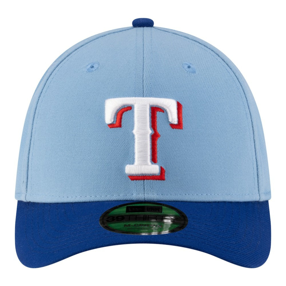 Texas Rangers Player Replica 39THIRTY M-Crown Flex Hat - Light Blue | New Era