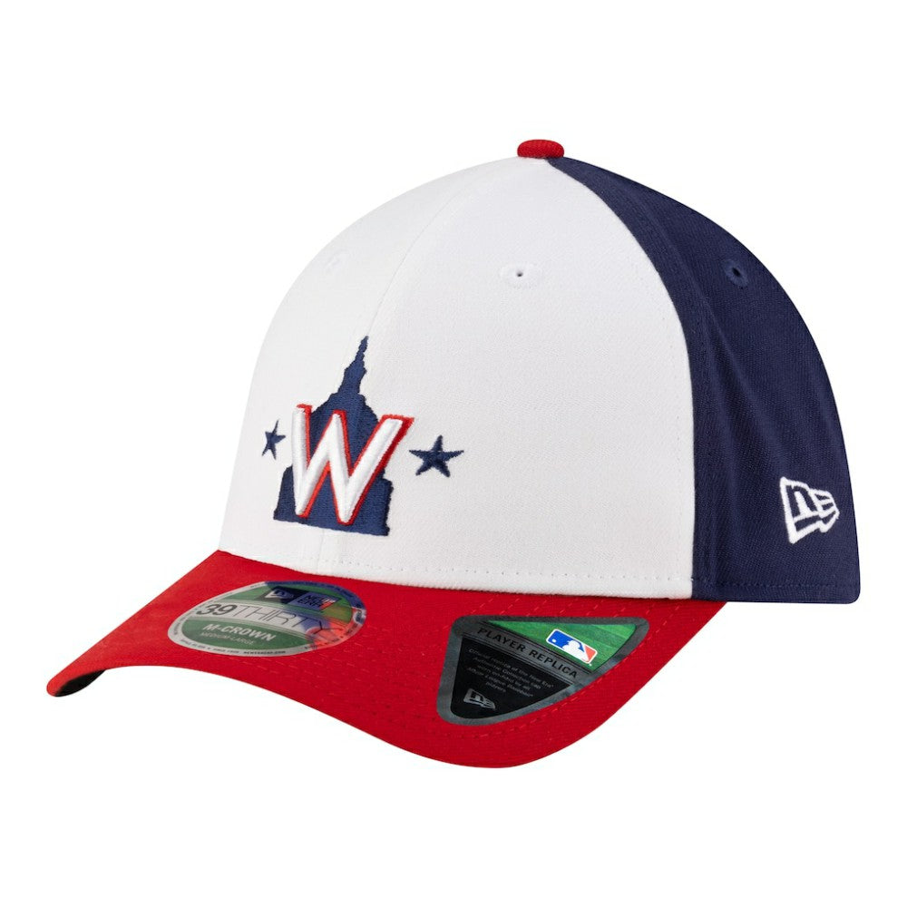 Washington Nationals Player Replica 39THIRTY M-Crown Flex Hat - White | New Era