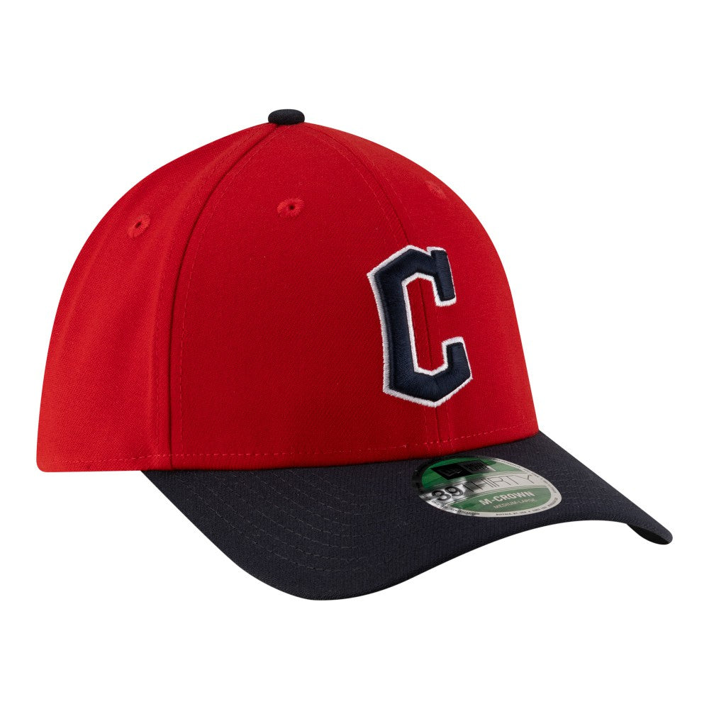 Cleveland Guardians Player Replica 39THIRTY M-Crown Flex Hat - Red | New Era