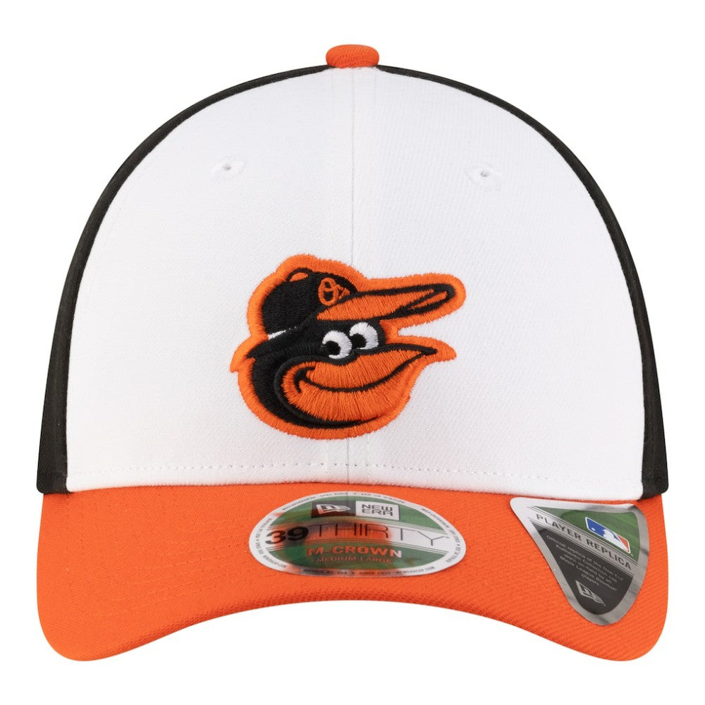 Baltimore Orioles Player Replica 39THIRTY M-Crown Flex Hat - White/Orange | New Era