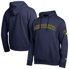 Milwaukee Brewers Champion All Star Wordmark Hoodie - Navy