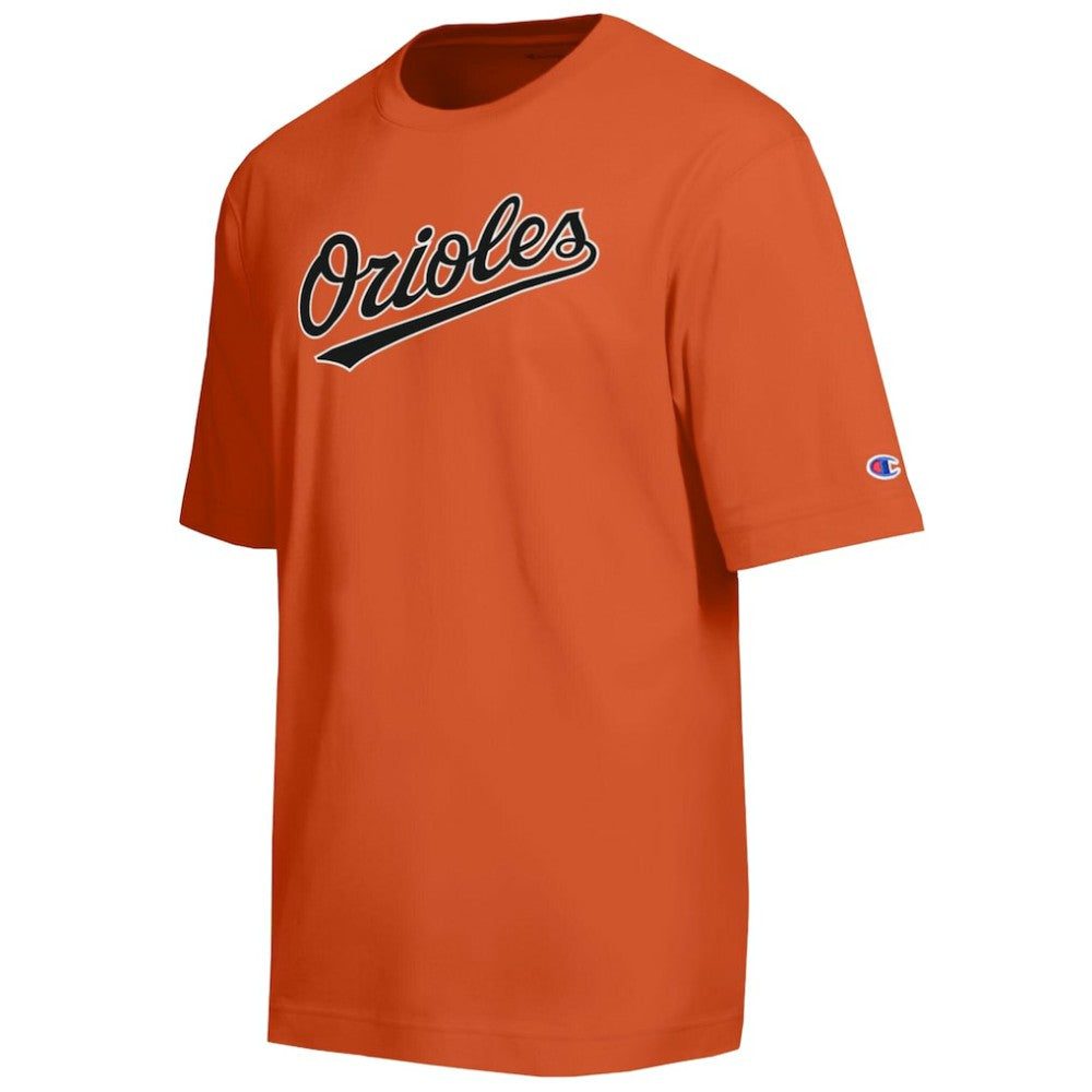 Baltimore Orioles Champion All Star Chenille Wordmark T-Shirt - Orange