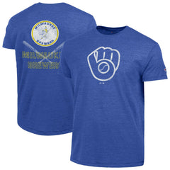 Milwaukee Brewers Champion Tri-Blend T-Shirt - Heather Royal