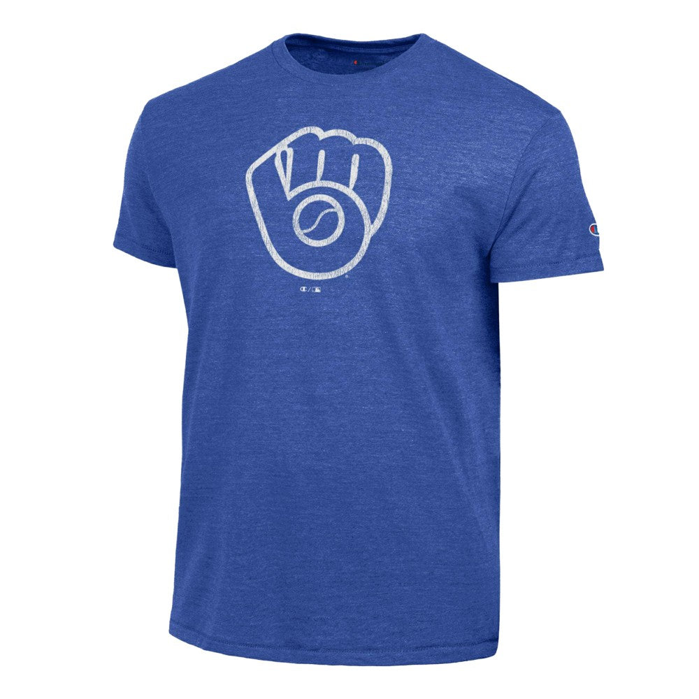 Milwaukee Brewers Champion Tri-Blend T-Shirt - Heather Royal