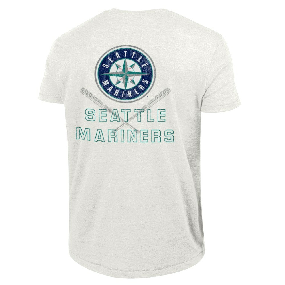 Seattle Mariners Champion Tri-Blend T-Shirt - Heather White
