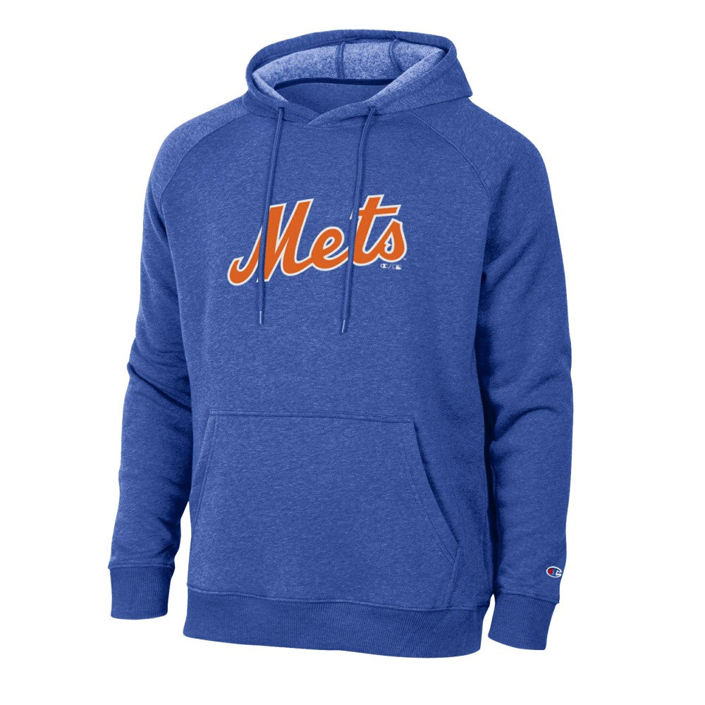 New York Mets Champion Triumph Tri-Blend Raglan Hoodie - Royal