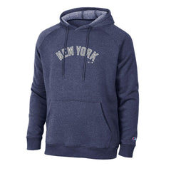 New York Yankees Champion Triumph Tri-Blend Raglan Hoodie - Navy