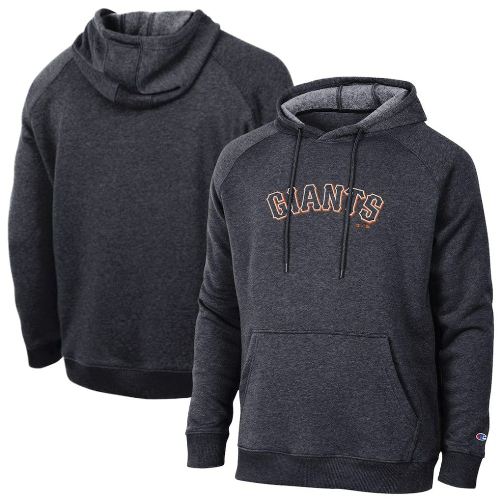 San Francisco Giants Champion Triumph Tri-Blend Raglan Hoodie - Black