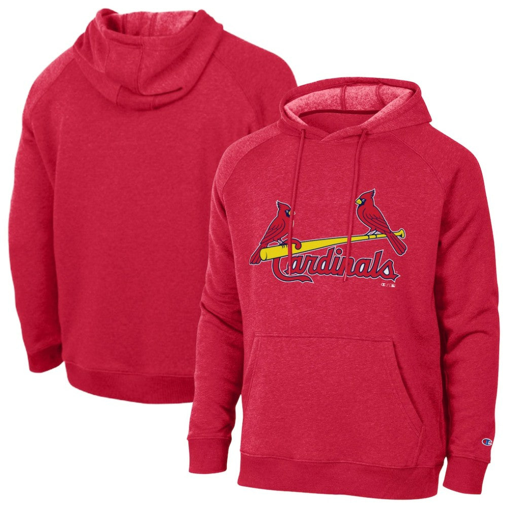 St. Louis Cardinals Champion Triumph Tri-Blend Raglan Hoodie - Red