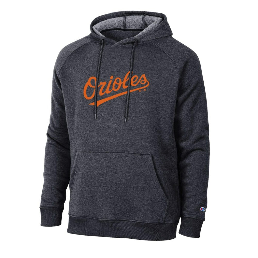 Baltimore Orioles Champion Triumph Tri-Blend Raglan Hoodie - Black