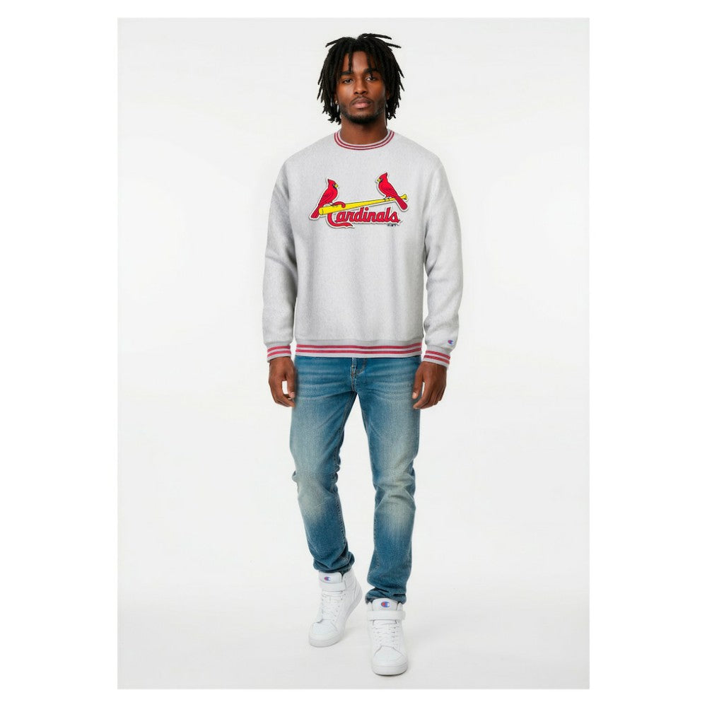 St. Louis Cardinals Champion Reverse Weave Sweatshirt - Heather Gray