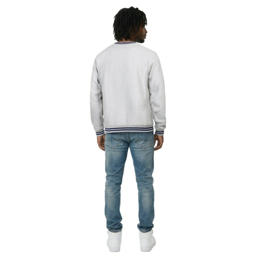 Atlanta Braves Champion Reverse Weave Sweatshirt - Heather Gray