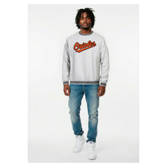 Baltimore Orioles Champion Reverse Weave Sweatshirt - Heather Gray