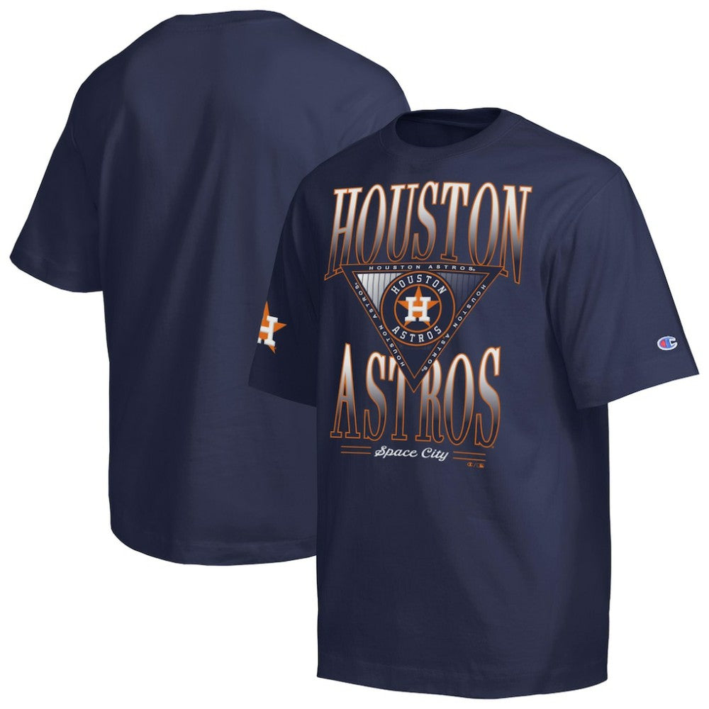Houston Astros Champion Traditions Two Locations T-Shirt - Navy