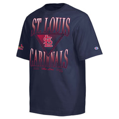 St. Louis Cardinals Champion Traditions Two Locations T-Shirt - Navy