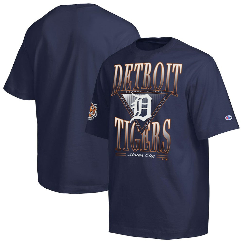 Detroit Tigers Champion Traditions Two Locations T-Shirt - Navy