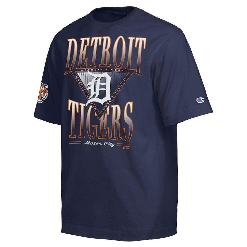 Detroit Tigers Champion Traditions Two Locations T-Shirt - Navy