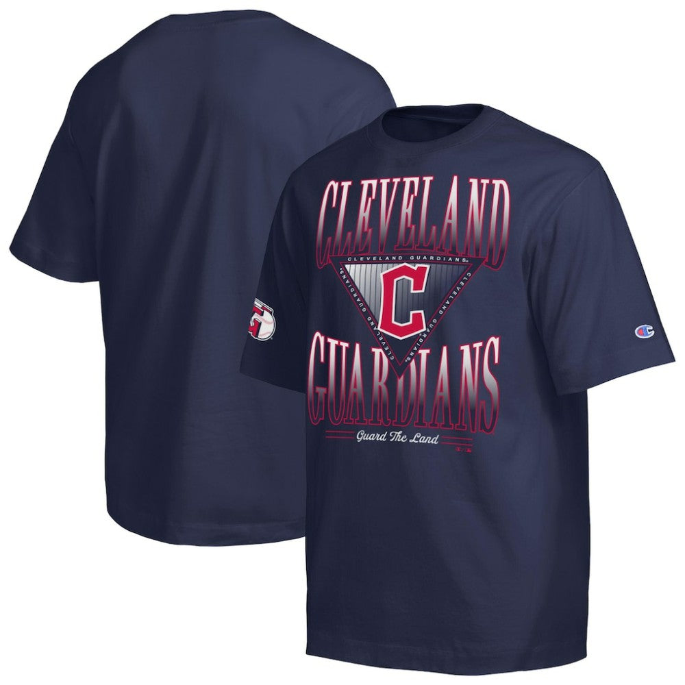 Cleveland Guardians Champion Traditions Two Locations T-Shirt - Navy