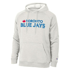 Toronto Blue Jays Champion Triumph Tri-Blend Raglan Hoodie - Heathered Core Ultra Light Grey
