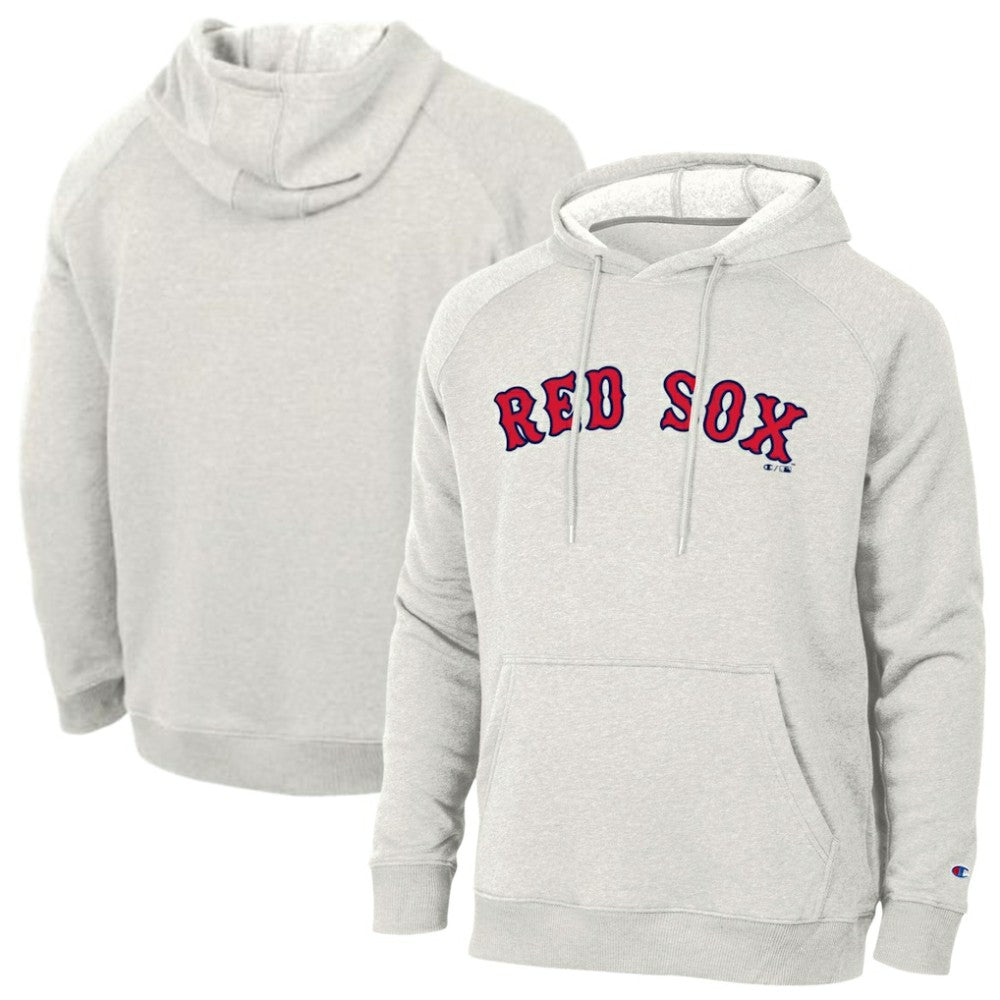 Boston Red Sox Champion Triumph Tri-Blend Raglan Hoodie - Heathered Core Ultra Light Grey