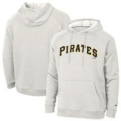 Pittsburgh Pirates Champion Triumph Tri-Blend Raglan Hoodie - Heathered Core Ultra Light Grey