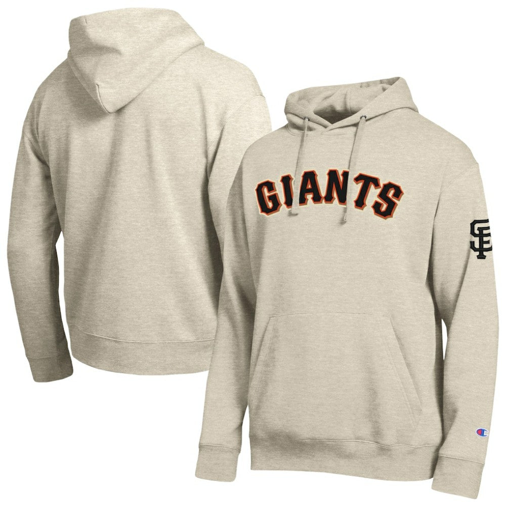 San Francisco Giants Champion All Star Chenille Patch Hoodie - Oatmeal